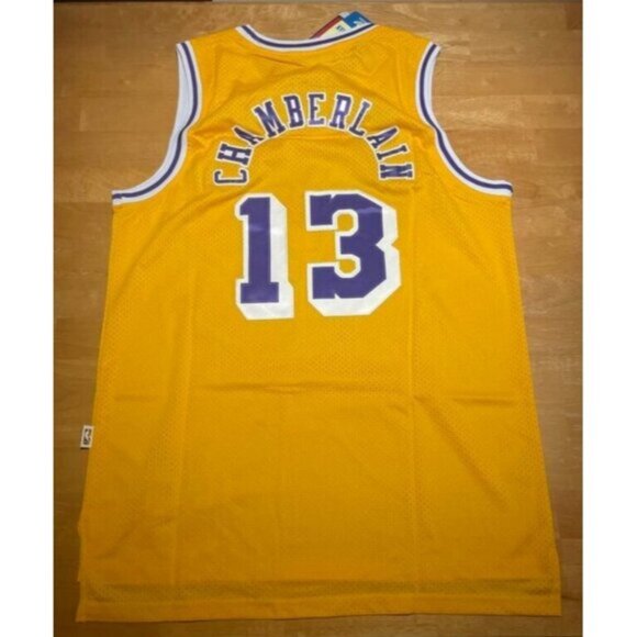 NBA Los Angeles Lakers Wilt Chamberlain #13 Jersey XL Hardwood Classics - Picture 2 of 2